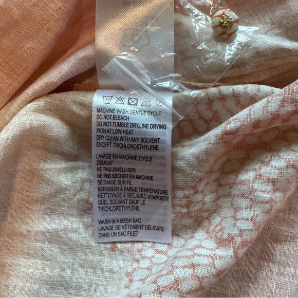 NWT Farm Rio Linen Blend Strapless Drop-Waist Dress - Size XL - Picture 11 of 11